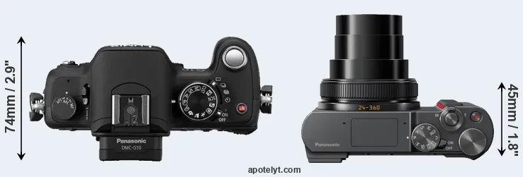 Compare G10 versus ZS200 top