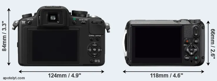 Comparison G10 or WG-6 rear