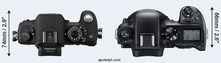 Compare G10 versus NX1 top