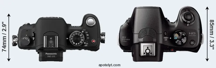 Compare G10 versus A3000 top