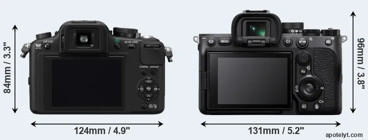 Comparison G10 or A7 IV rear