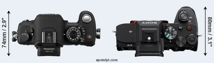 Compare G10 versus A7 IV top