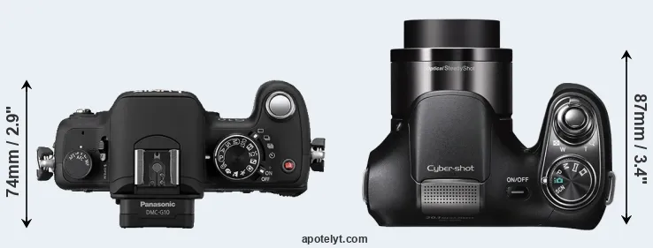Compare G10 versus H200 top