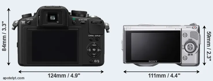 Comparison G10 or NEX-5 rear