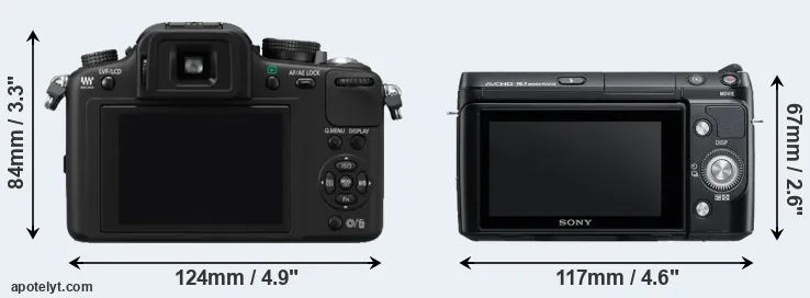 Comparison G10 or NEX-F3 rear