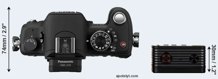 Compare G10 versus RX0 top