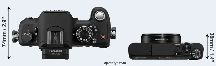 Compare G10 versus WX800 top