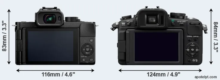 Comparison G100 or G2 rear