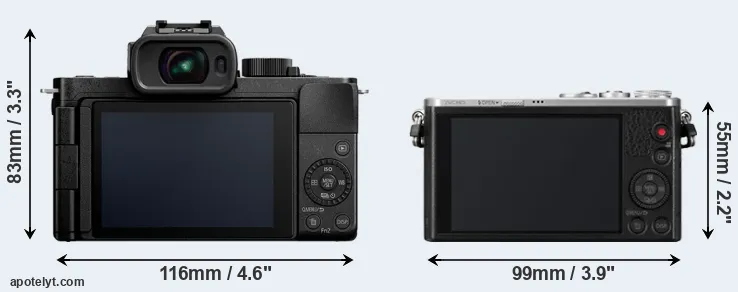 Comparison G100 or GM1 rear