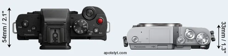 Compare G100 versus GX800 top