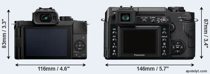 Comparison G100 or L1 rear