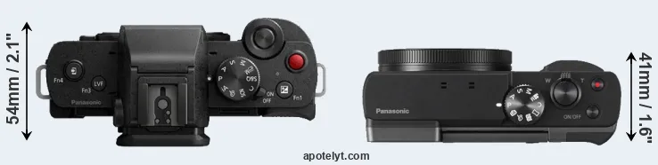 Compare G100 versus TZ90 top