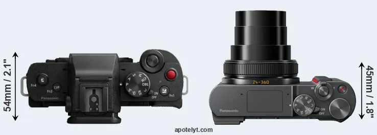 Compare G100 versus ZS200 top