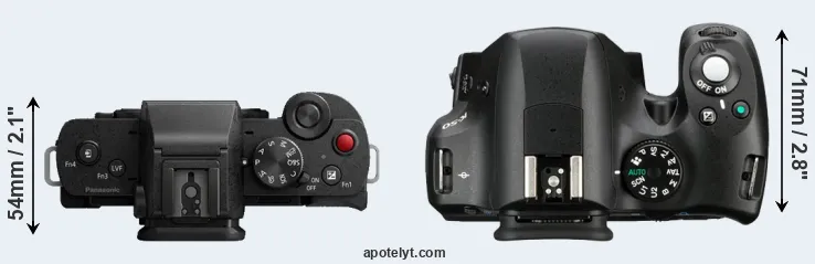Compare G100 versus K-50 top