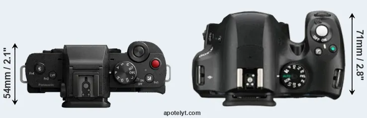 Compare G100 versus K-500 top