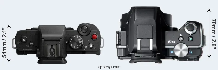 Compare G100 versus K-S1 top
