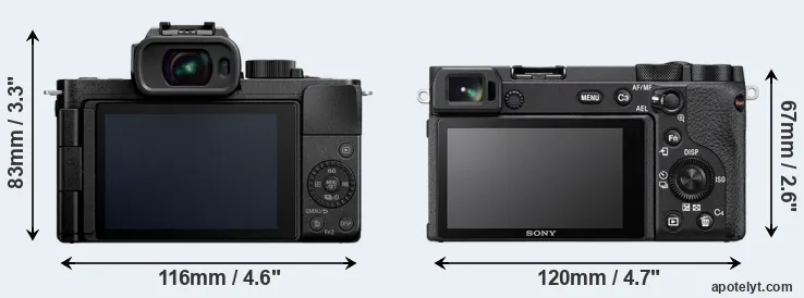Comparison G100 or A6600 rear