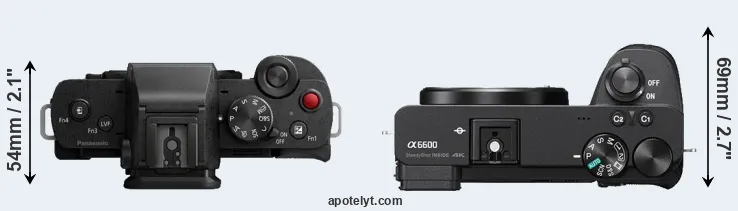 Compare G100 versus A6600 top