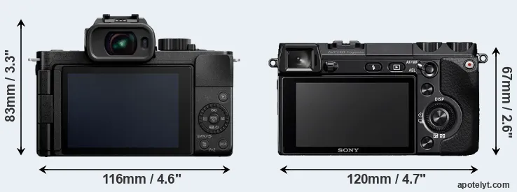 Comparison G100 or NEX-7 rear