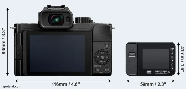 Comparison G100 or RX0 II rear