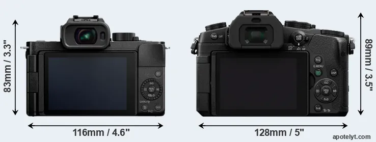 Comparison G110 or G85 rear
