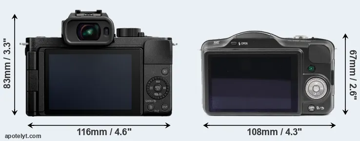 Comparison G110 or GF3 rear