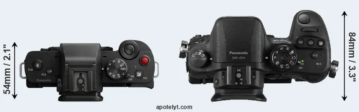 Compare G110 versus GH4 top