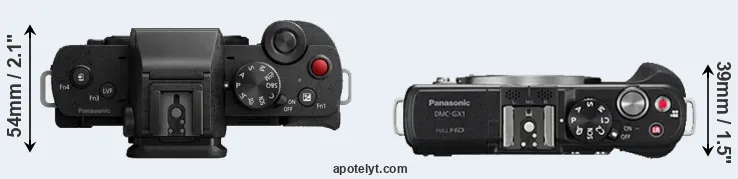 Compare G110 versus GX1 top
