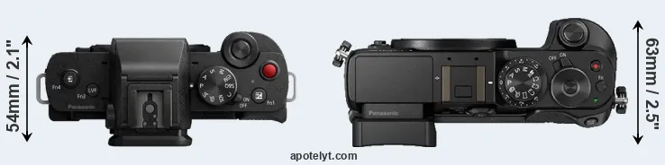 Compare G110 versus GX8 top