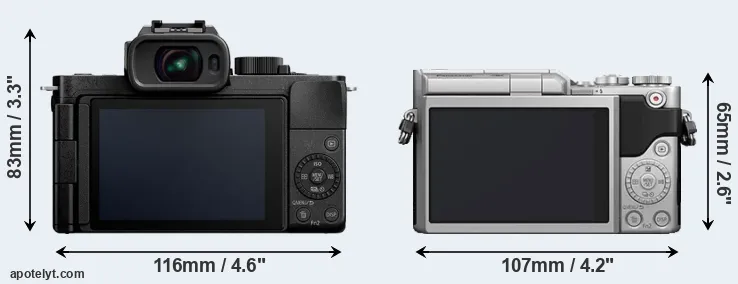 Comparison G110 or GX800 rear