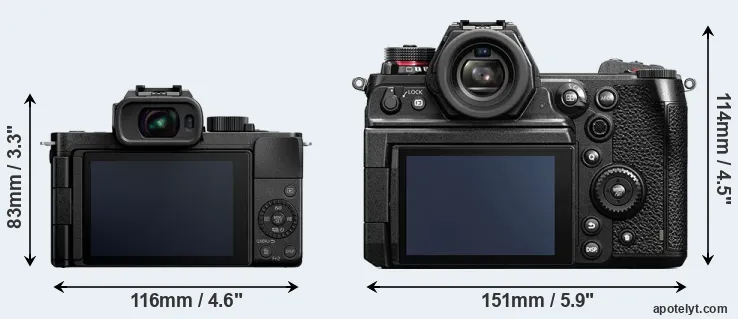 Comparison G110 or S1H rear