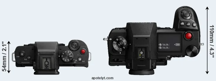 Compare G110 versus S1H top