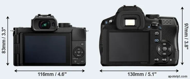 Comparison G110 or K-30 rear