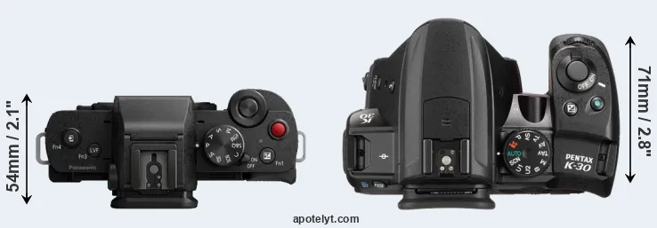 Compare G110 versus K-30 top