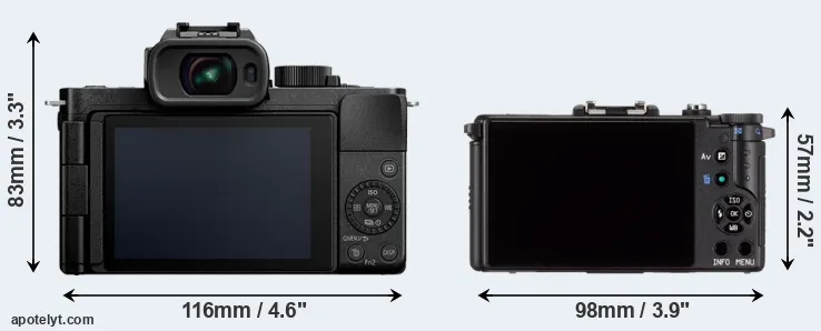 Comparison G110 or Pentax Q rear
