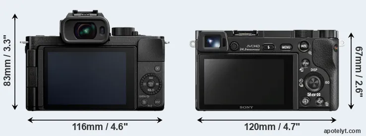 Comparison G110 or A6000 rear