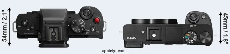 Compare G110 versus A6000 top