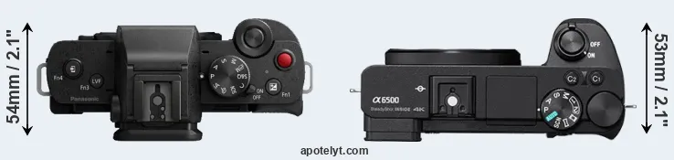Compare G110 versus A6500 top