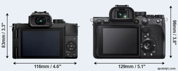 Comparison G110 or A7R IVA rear