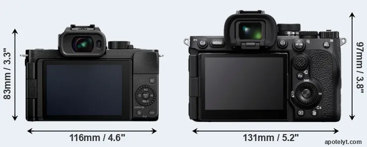 Comparison G110 or A7R V rear