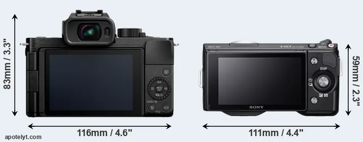 Comparison G110 or NEX-5N rear