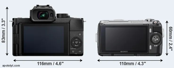 Comparison G110 or NEX-C3 rear
