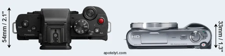 Compare G110 versus NEX-C3 top