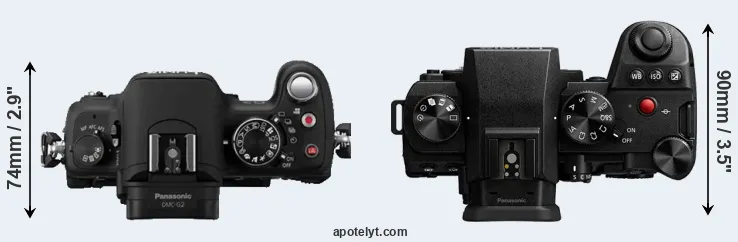 Compare G2 versus G9 II top