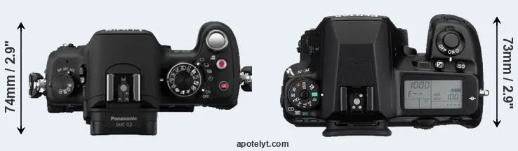 Compare G2 versus K-5 top
