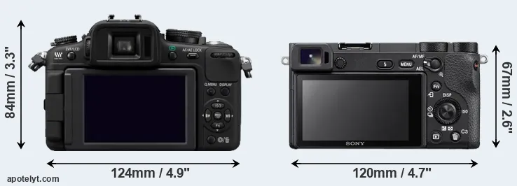 Comparison G2 or A6500 rear