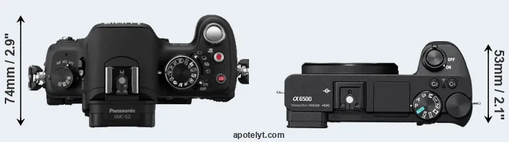 Compare G2 versus A6500 top