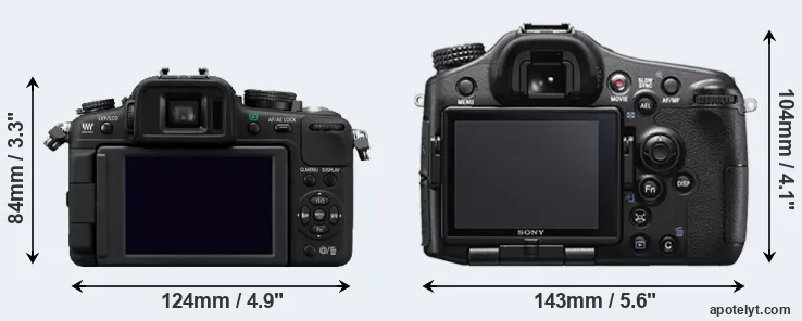 Comparison G2 or A77 II rear