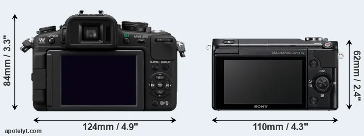 Comparison G2 or NEX-3N rear