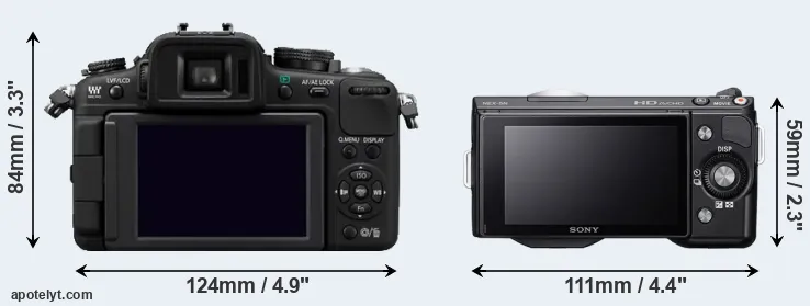 Comparison G2 or NEX-5N rear
